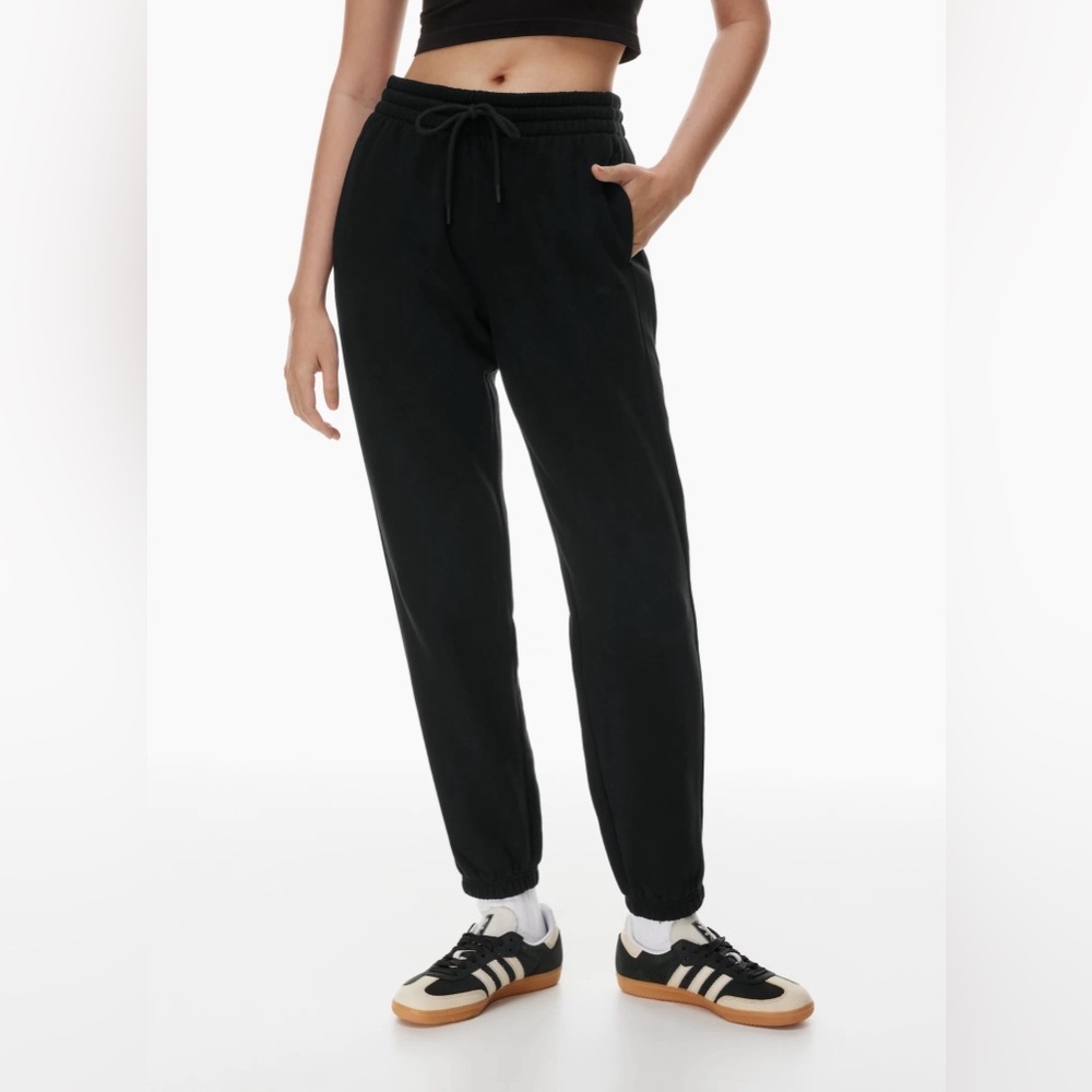 Aritzia Cozy Fleece Boyfriend Sweatpant in Black